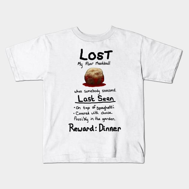 Lost: Meatball Kids T-Shirt by ChePanArt